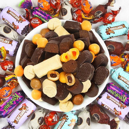 kdv俄羅斯進口混合多口味紫皮糖果巧克力散裝批發年貨零食大禮包